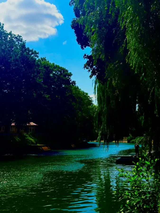 Bega river in Timisoara
