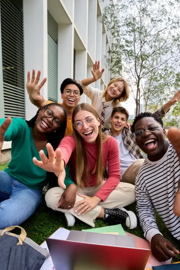 a group of foreign students in Romania
