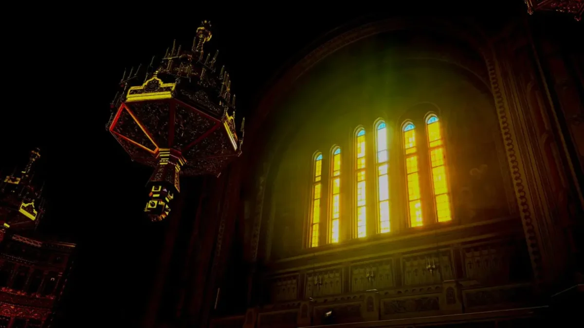 inside a Romanian church