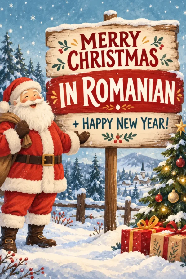 Crăciun fericit în română
