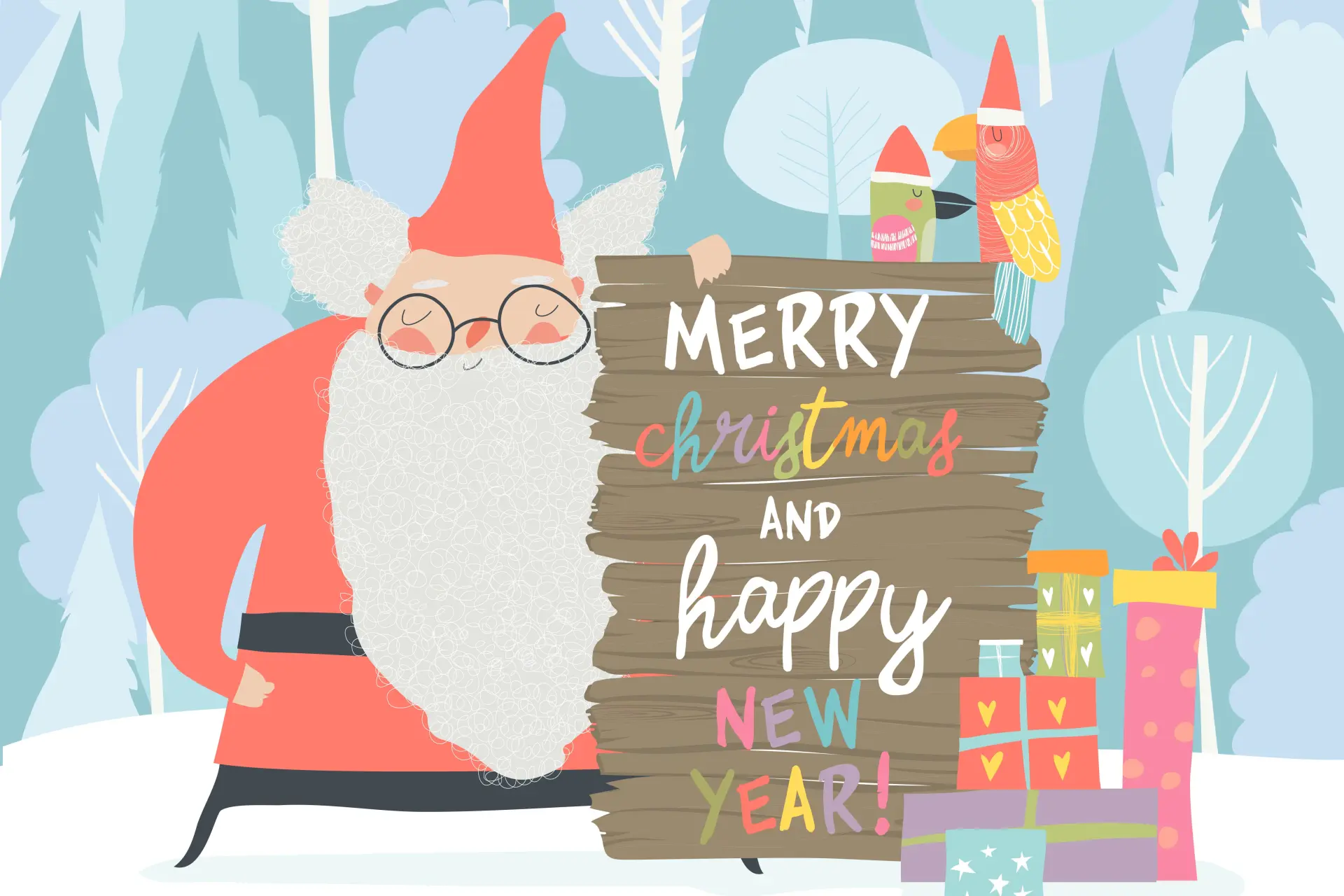 winter holiday greetings
