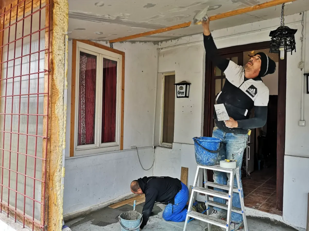 renovating the living room
