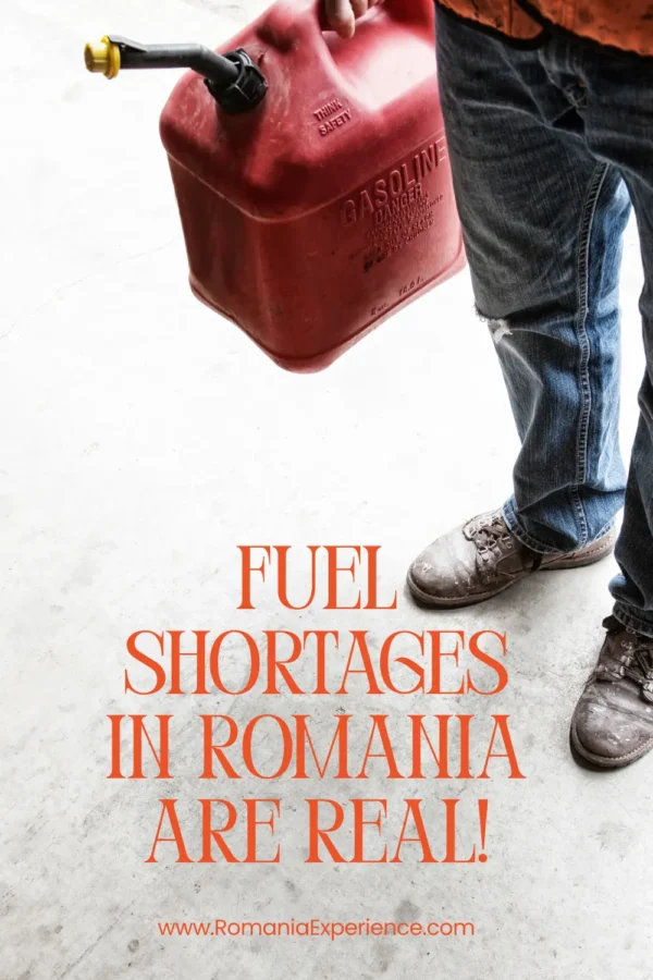 Fuel Shortages in Romania Pinterest Pin