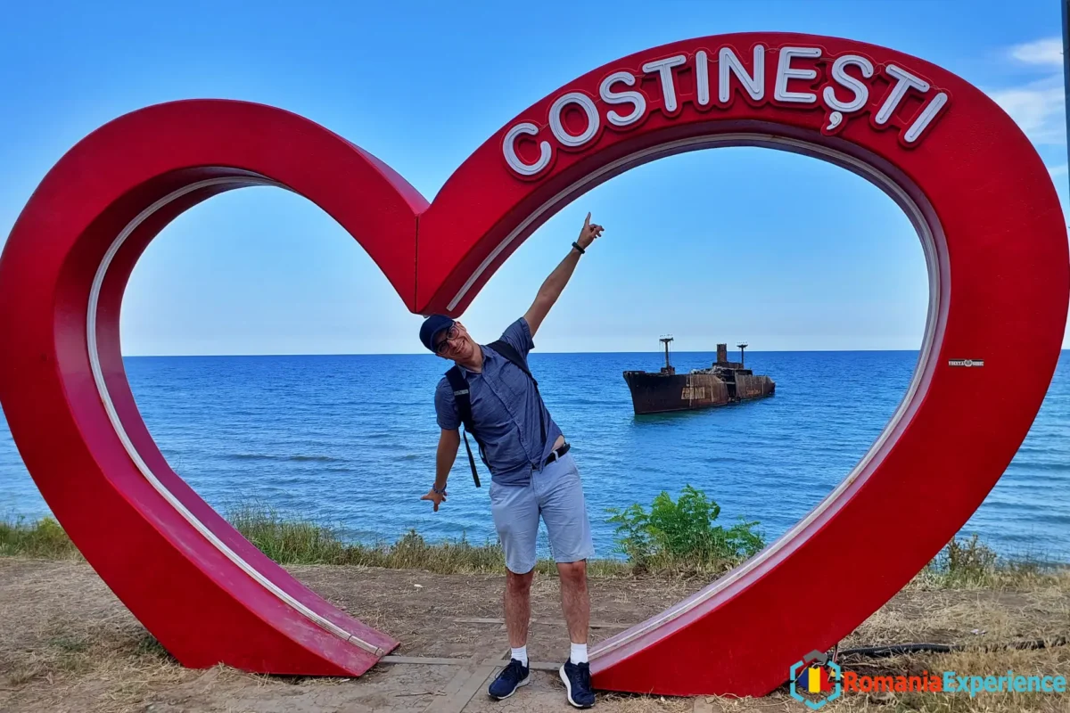 Me at the Costinesti Sign